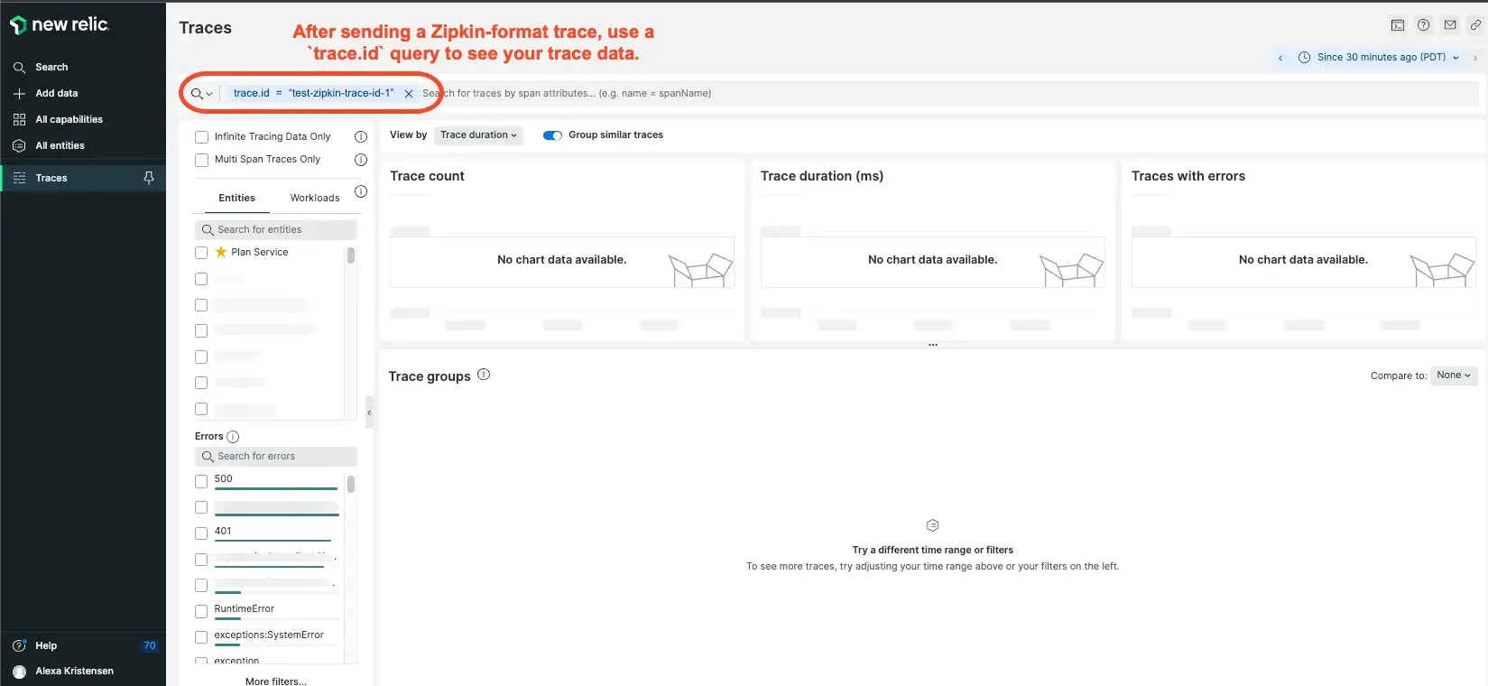 Distributed Tracing Zipkin Integration Searching for sample trace Distributed Tracing Zipkin Integration Searching for sample trace
