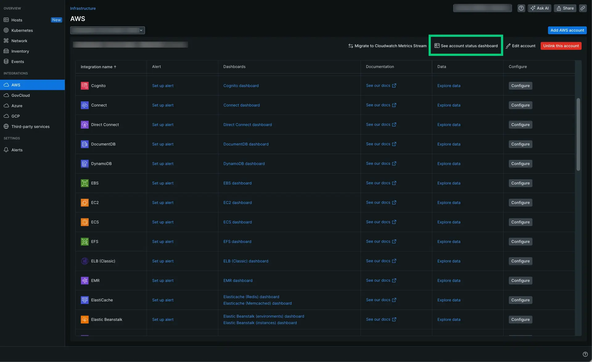 See the status of your account See the status of your account