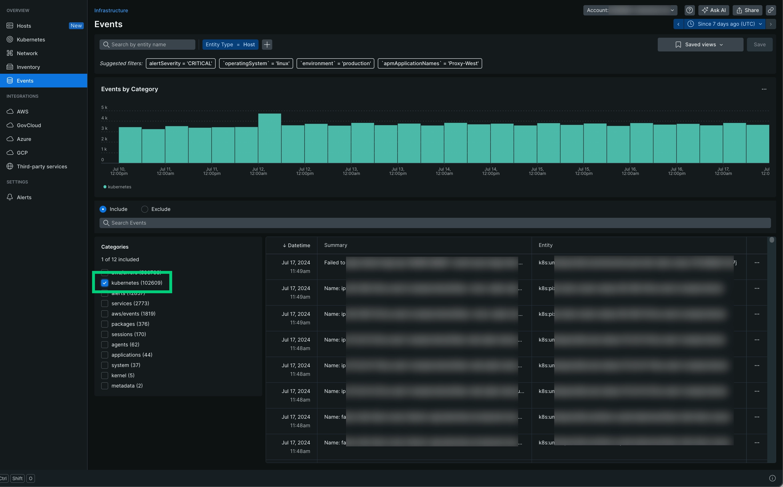 Search events in New Relic Search events in New Relic