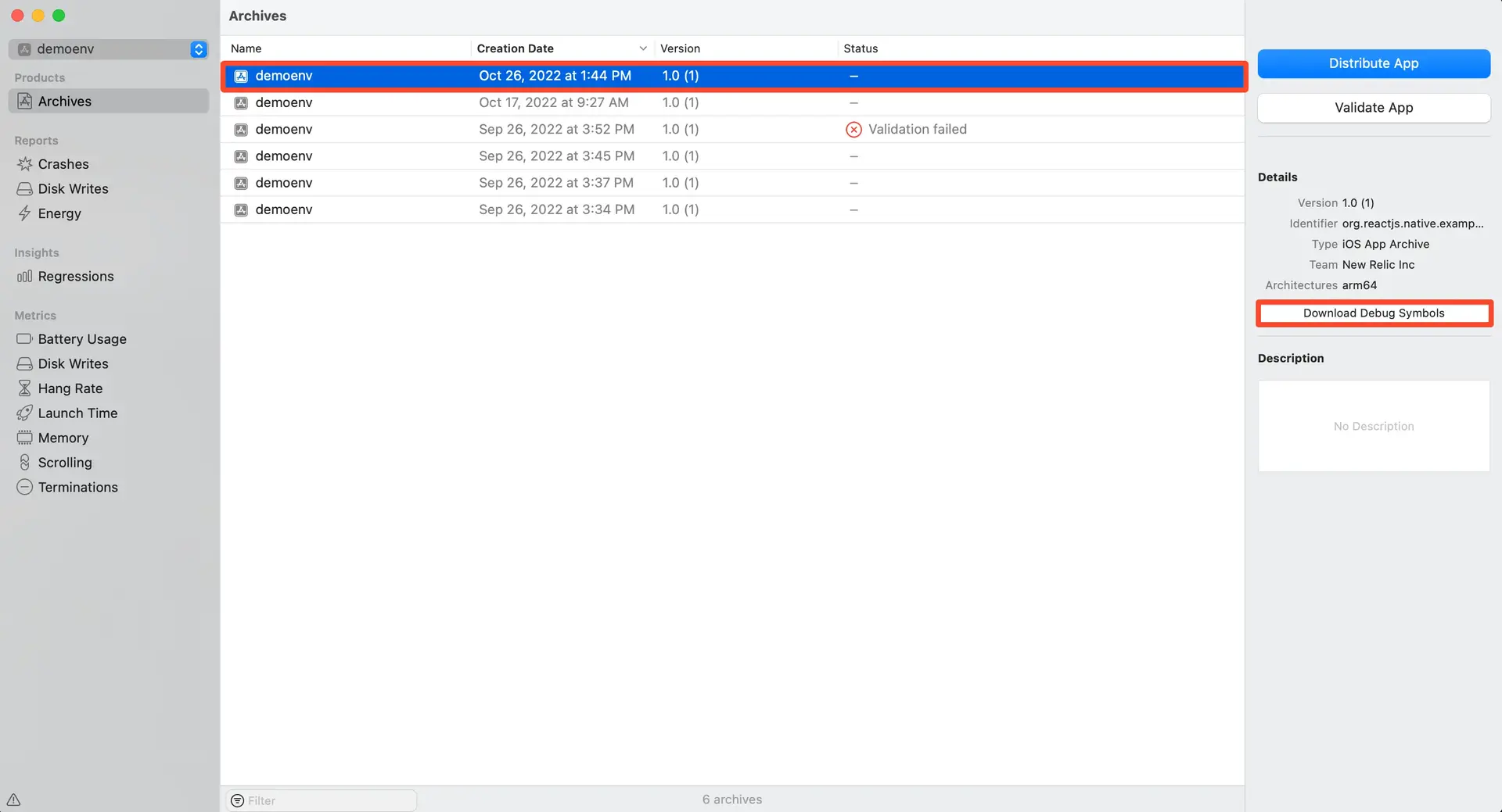 Download dSYMs for mobile app version/build Download dSYMs for mobile app version/build