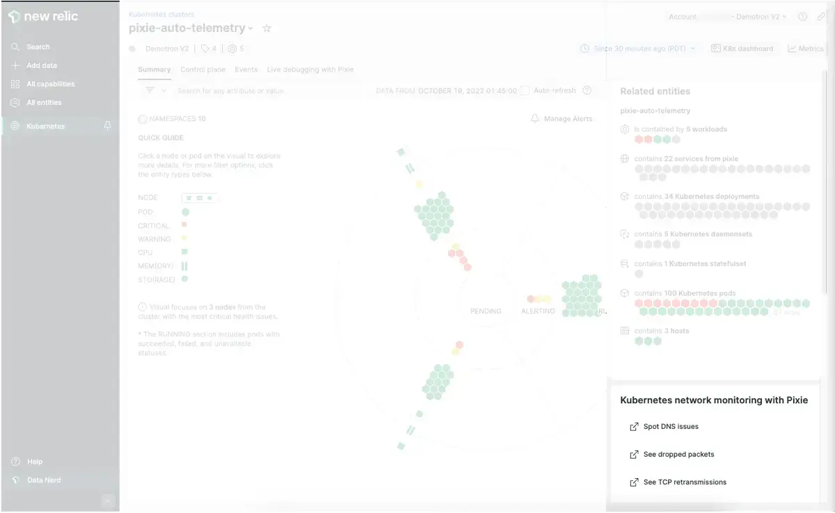 Kubernetes network monitoring with Pixie Kubernetes network monitoring with Pixie